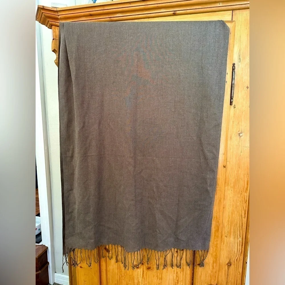 Scarf - Gorgeous Autumnal Brown - 72 inches by 26 inches Beautiful & Big